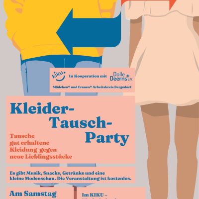 KleiderTauschParty im KIKU KinderKulturhaus Lohbrügge (Hamburg) am 18.04.26, 05.09.26 und 05.12.26 jeweils 12-16 Uhr